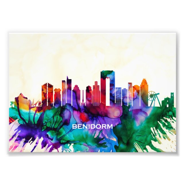 Benidorm Skyline Fototryck (Framsidan)