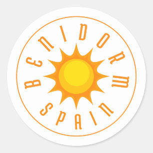 BENIDORM SPAIN SOL RUNT KLISTERMÄRKE