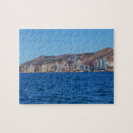 Benidorm, Spanien hav och stad Pussel