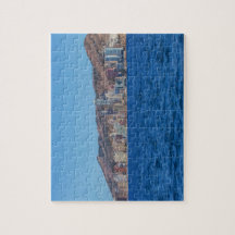 Benidorm, Spanien hav och stad