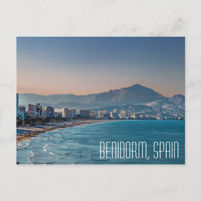 Benidorm, Spaniens kustskott Vykort (Framsida)