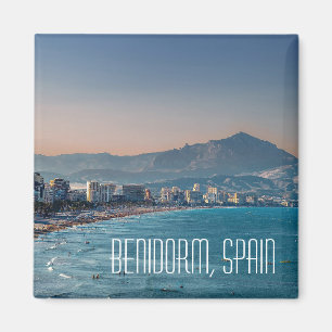 Benidorm, Spaniens vykort för kustskott Magnet