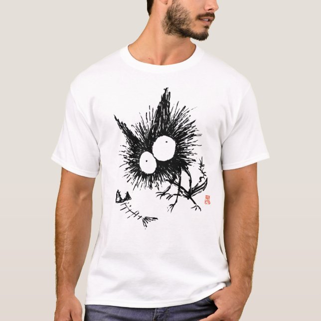 Benig katt och Fishbone Tee Shirt (Framsida)