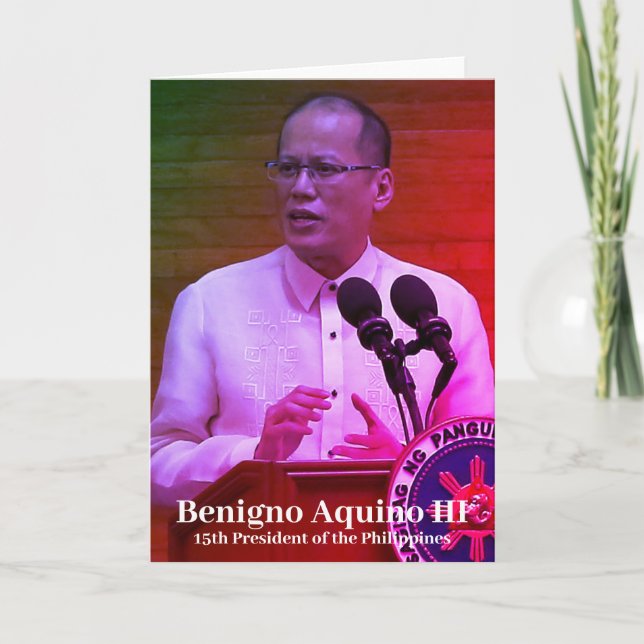 Benigno Aquino III, Filippinernas femtonde preside Kort (Framsida)