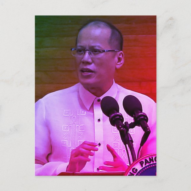 Benigno Noynoy Aquino III, femtonde presidenten fö Vykort (Framsida)