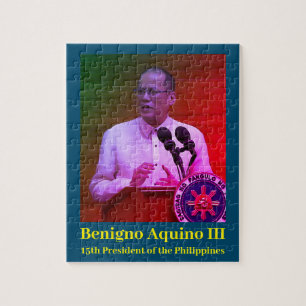 Benigno PNoy Aquino III 15:e presidenten Filippine Pussel