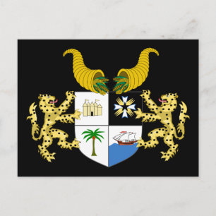benin emblem vykort
