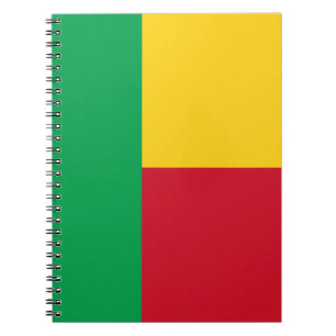 Benin flagga anteckningsbok
