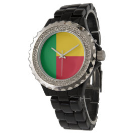 Benin flagga armbandsur