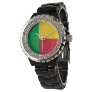 Benin flagga armbandsur