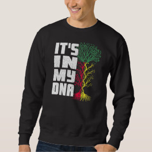 Benin Flagga Beninese African Roots Det finns i mi Lång Ärmad Tröja