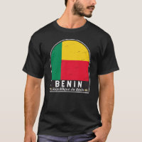 Benin Flagga Emblem Distress Vintage