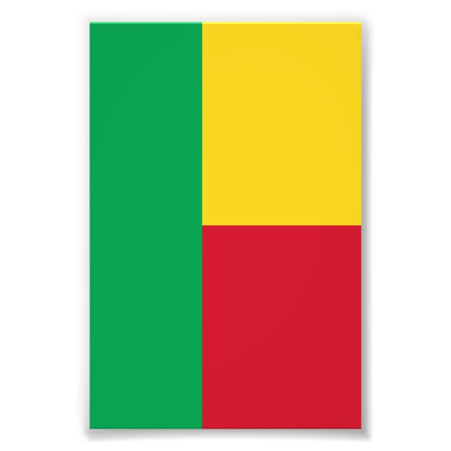 Benin flagga fototryck (Framsidan)