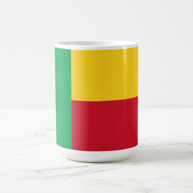 Benin flagga kaffemugg (Center)