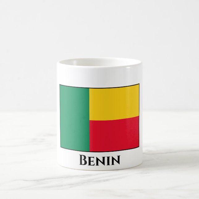Benin Flagga Kaffemugg (Center)