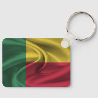 Benin Flagga Keychain Nyckelring