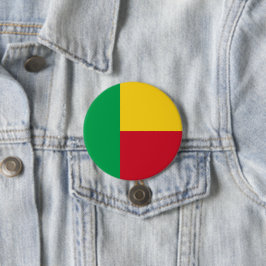 Benin flagga knapp