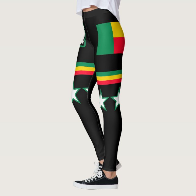 Benin Flagga Leggings (Vänster)