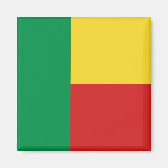 Benin Flagga Magnet (Framsidan)