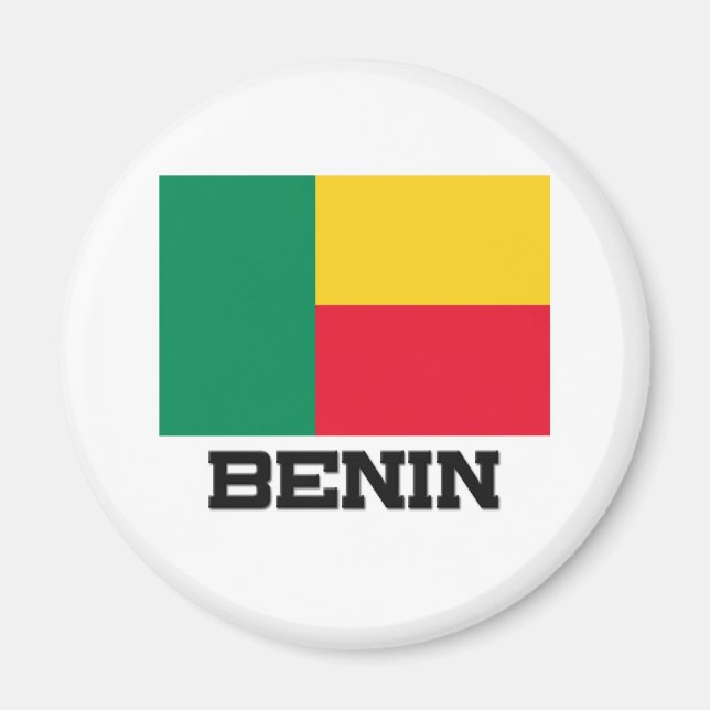 Benin Flagga Magnet (Framsidan)