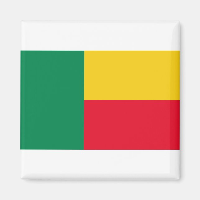 Benin Flagga Magnet (Framsidan)