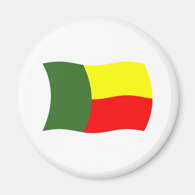 Benin Flagga Magnet (Framsidan)