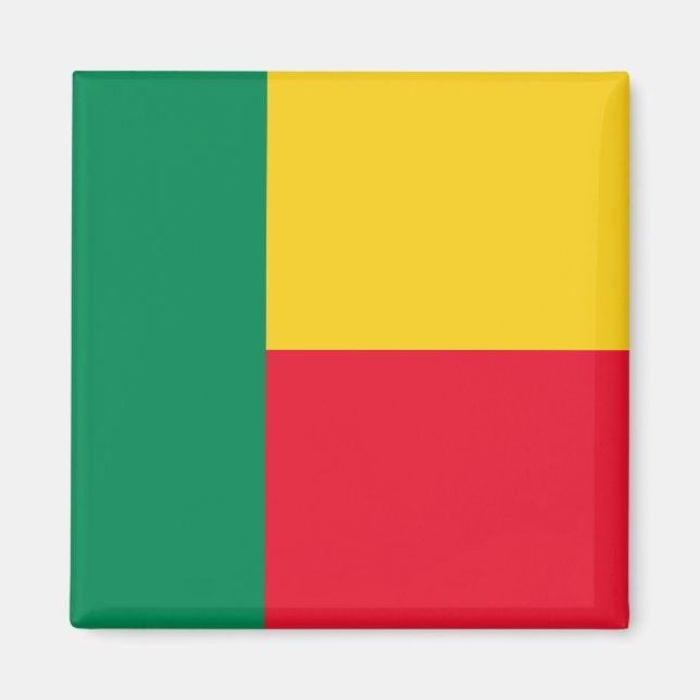 Benin Flagga Magnet (Framsidan)