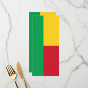 Benin flagga meny