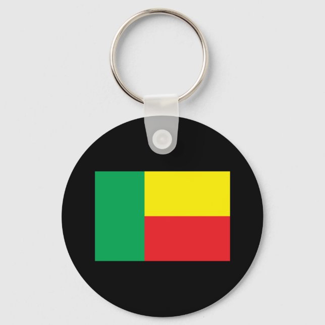 Benin Flagga Nyckelring (Framsida)