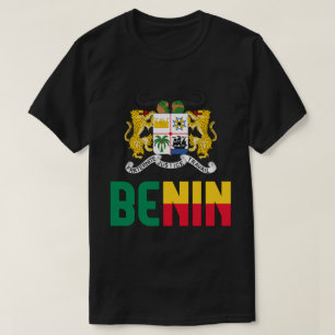 Benin-Flagga och Jacka av Arm Patriotic T Shirt