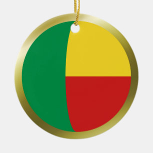 Benin Flagga Ornament