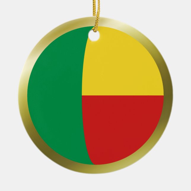 Benin Flagga Ornament (Framsidan)