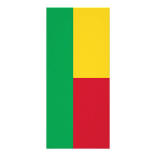 Benin flagga reklamkort