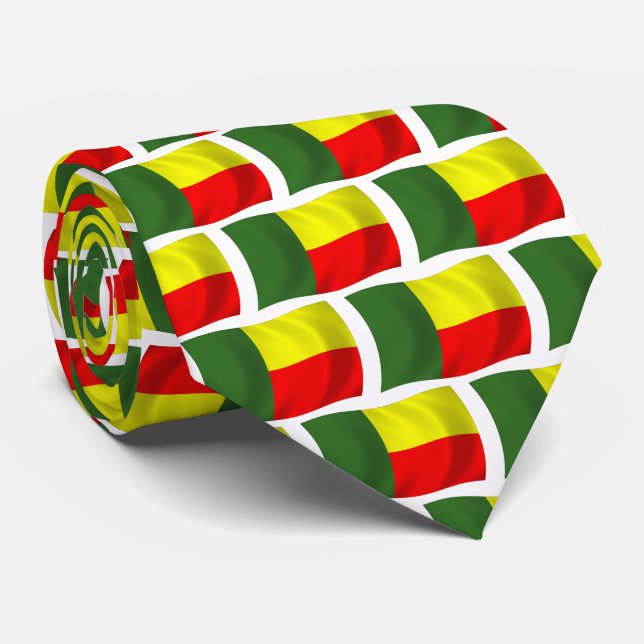 Benin Flagga Slips (Rullad)