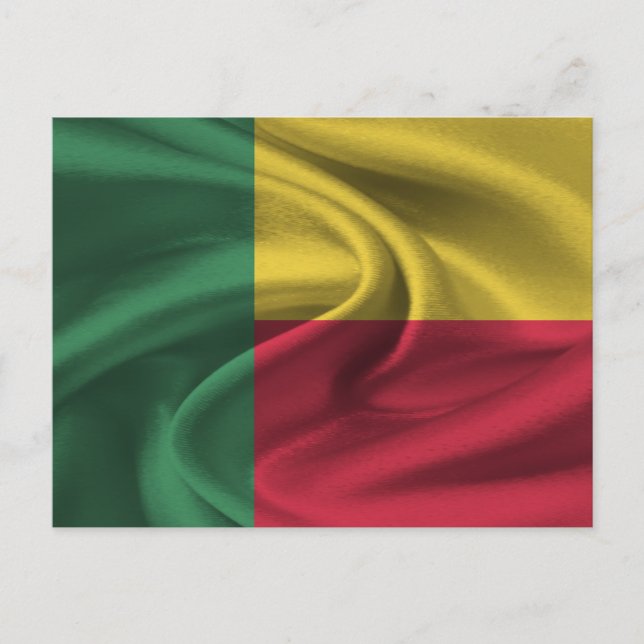 Benin Flagga Vykort (Framsida)