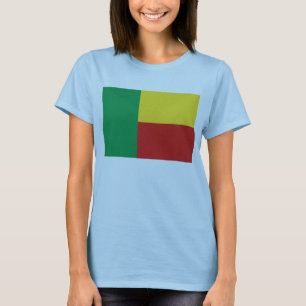 Benin Flagga x Karta T-Shirt