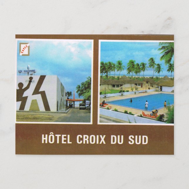 Benin, Hotel de l Sud, Cotonou Vykort (Framsida)
