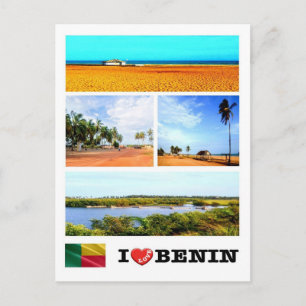 Benin - I Kärlek - Mosaic - Vykort