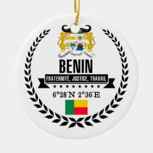 Benin Julgransprydnad Keramik