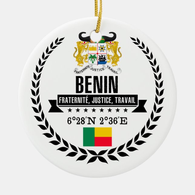 Benin Julgransprydnad Keramik (Framsidan)
