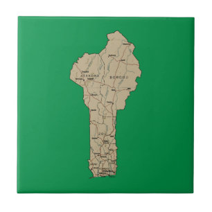 Benin Kartplattor Kakelplatta