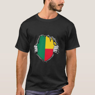 Benin kista Beninska stolthet Beninska flaggan Ben T Shirt