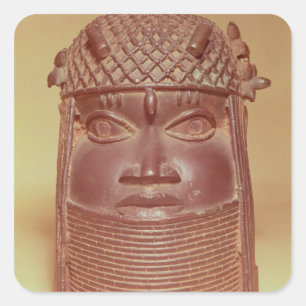 Benin maskerar fyrkantigt klistermärke