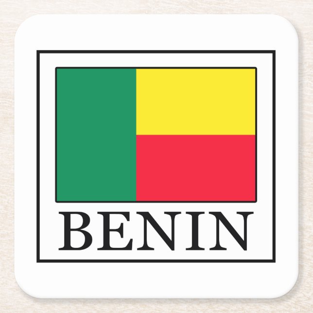 Benin Underlägg Papper Kvadrat (Framsidan)