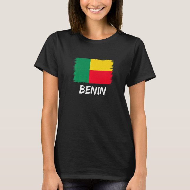 Beninese Flagga Benin T Shirt (Framsida)