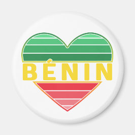 Beninese Heart, jag Kärlek Benin Magnet