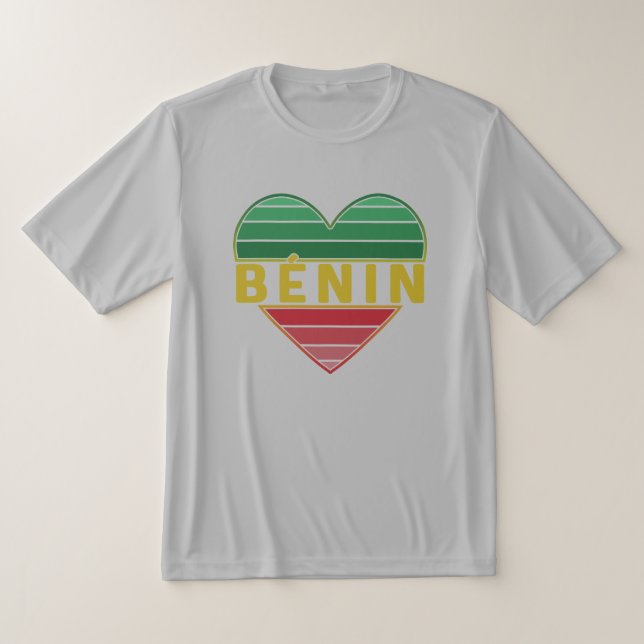 Beninese Heart, jag Kärlek Benin T Shirt (Laydown)