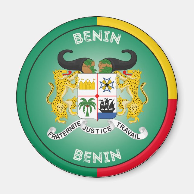 Benins kulturarvsemblem magnet (Framsidan)