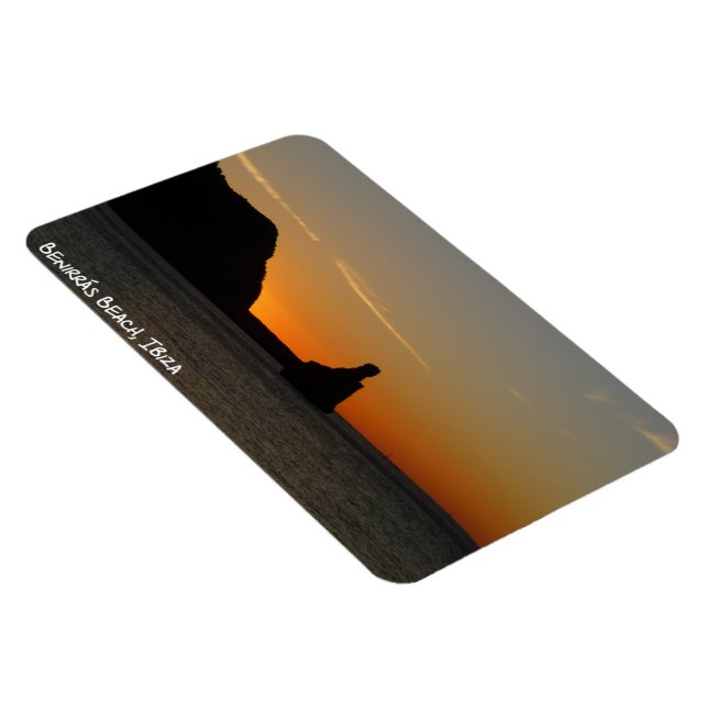 Benirrás Beach Ibiza Sunset Fridge Magnet (Högersidan)