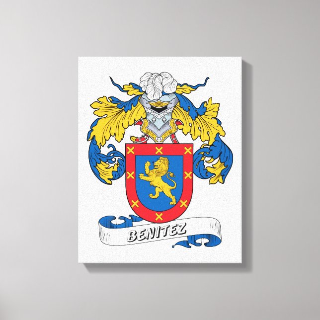 Benitez Family Crest Canvastryck (Framsida)